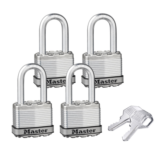 Master Lock Padlock - 45mm - Boron Carbide - Maximum Security 4 Pack - Auzzistore