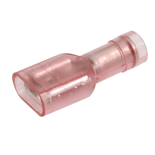 Narva Female Blade Terminal - 6.3x0.8mm - Transparent Polycarbonate - 10 Pack - Double Crimped