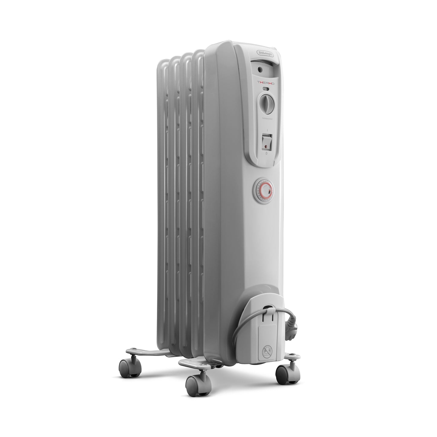 DE LONGHI 1000W OIL COLUMN HEATER WITH TIMER