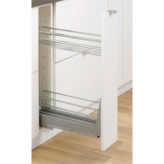 Kaboodle 150mm Pullout Baskets - 2 Tier - Iron/Chrome - Soft Close - Auzzistore
