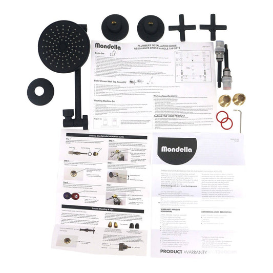 Mondella Wels Shower Set - 9L/min - Matte Black - All Directional - 304 Stainless Steel – view 2