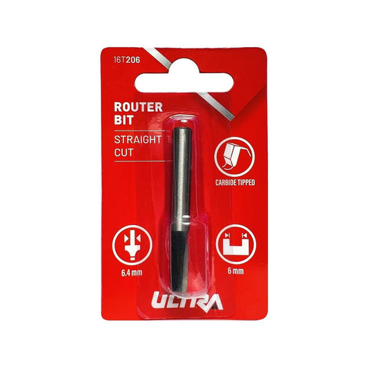 Ultra Router Bit - Straight 6mm - Tungsten Carbide - Durable - Auzzistore