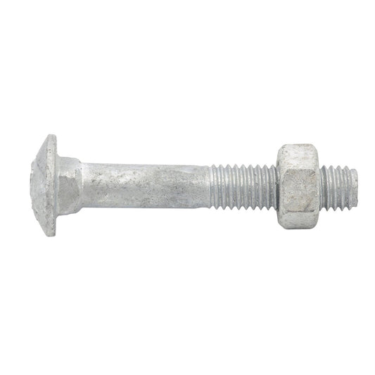 Zenith Hot Dip Galvanised M8 x 50mm Cup Head Bolts Nuts 25 Pack – view 2 - Auzzistore