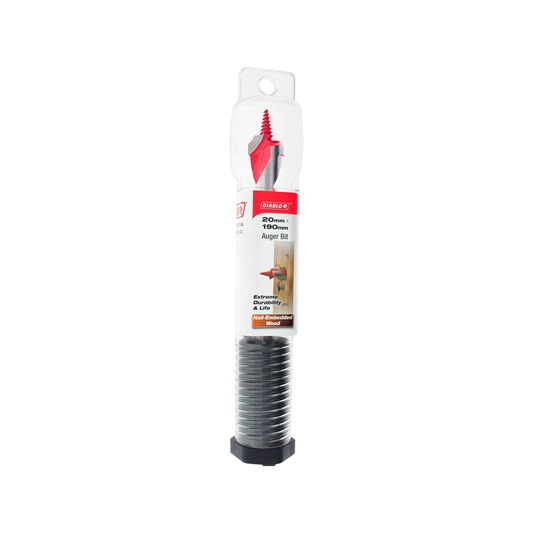Diablo Auger Bit 20mm x 190mm - Dura-Tip™ - Self-Feeding Design - Auzzistore