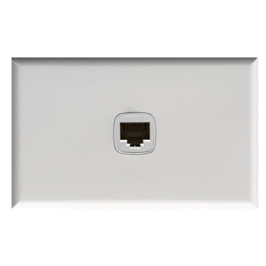 HPM Data Phone Port - 73mm x 117mm - Plastic - Matt White