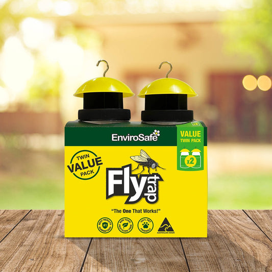 Envirosafe Fly Trap - 180mm x 230mm x 85mm - PET Plastic - Eco-Bait - 2 Pack – view 2 - Auzzistore