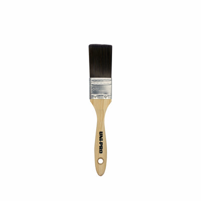 Uni Pro 38mm Synthetic Wall Paint Brush - Timber Handle - Smooth Finish