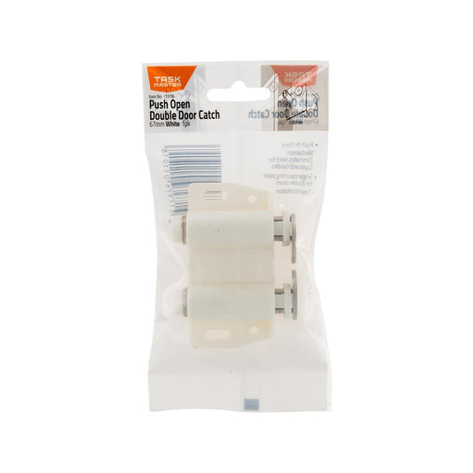 Taskmaster Magnetic Door Catch - 67mm - Plastic - Push to Open - Auzzistore