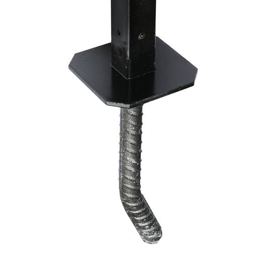Jack Screen Up Anchor Plate - Steel - 95mm x 460mm - Secure Foundation