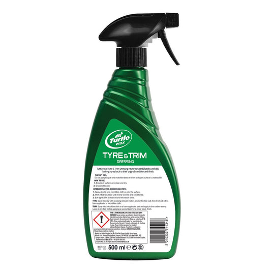 Turtle Wax Tyre Trim Dressing 500ml - Restores Faded Plastics & Tyres – view 2