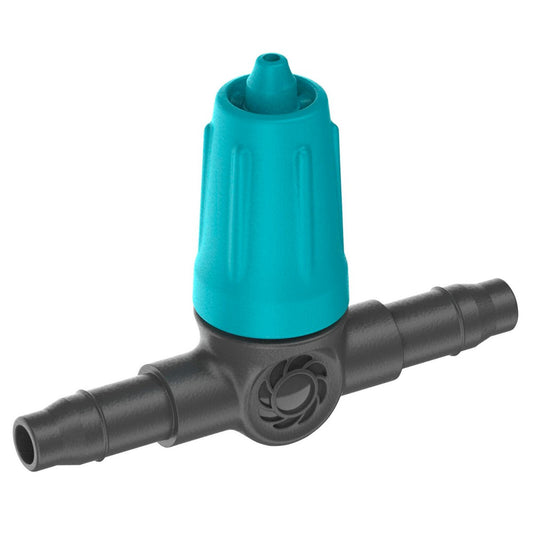 Gardena Micro Irrigation Adjustable Inline Drip Head 10 Pack - 0-15L/H - Black/Turquoise