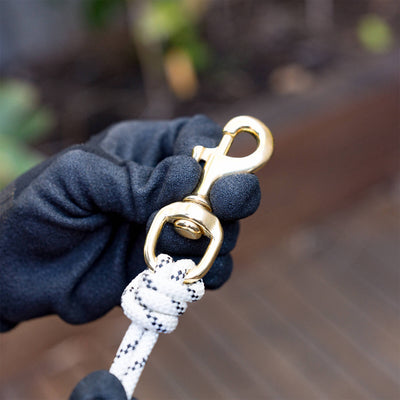 Dura Loc Snap Hook - 15 x 80mm - Brass - Round Swivel Head