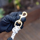 Dura Loc Snap Hook - 15 x 80mm - Brass - Round Swivel Head