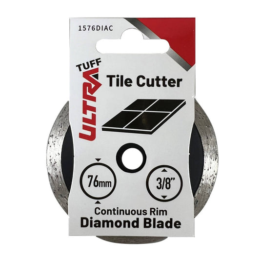 Ultra Tuff Diamond Blade - Continuous Rim - 76mm - For Tiles & Ceramics - Auzzistore