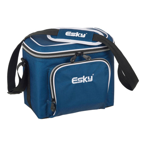 Esky 9 Can Soft Cooler Bag - 260mm x 220mm x 180mm - Blue - Leak-Proof Insulation - Auzzistore