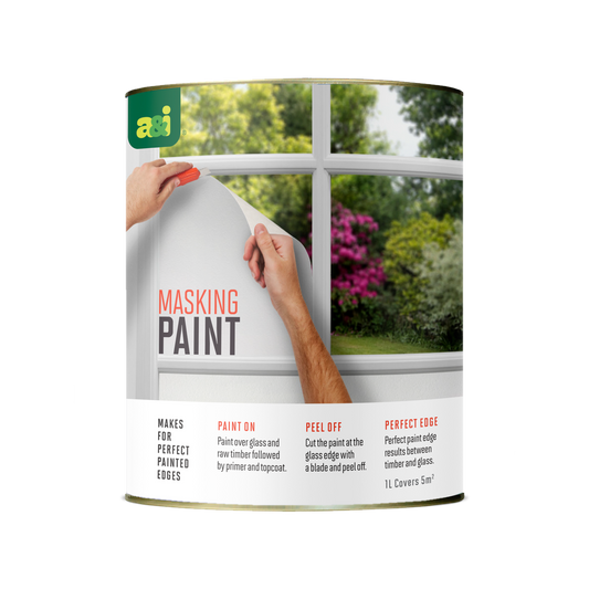 A I Coatings Masking Paint - 1L - Water Based - Peelable Coating - Easy Application