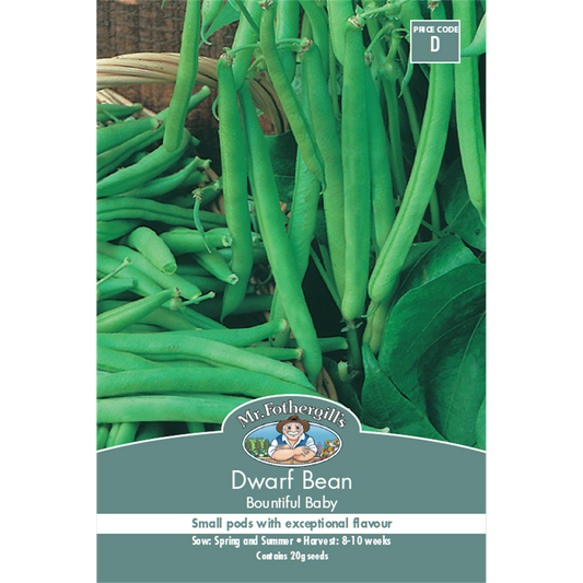 Mr Fothergill Dwarf Bean Seeds 10 Weeks Abundant Crops Ideal For Freezing - Auzzistore
