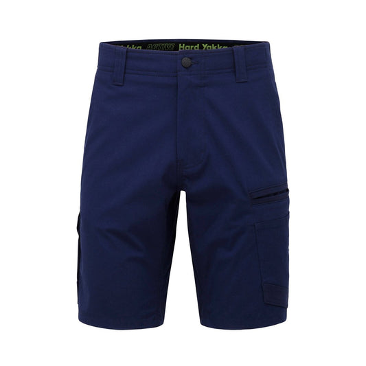 Hard Yakka 3056 Raptor Rip Resistant Mid Length Short Size 82r - Navy - Durable Comfort