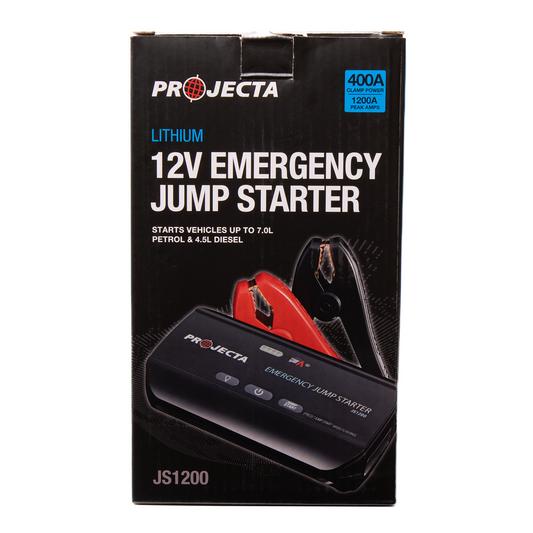 Projecta 12V 1200A Jumpstarter - Compact Lithium - 11 Jump Starts - Black – view 2 - Auzzistore