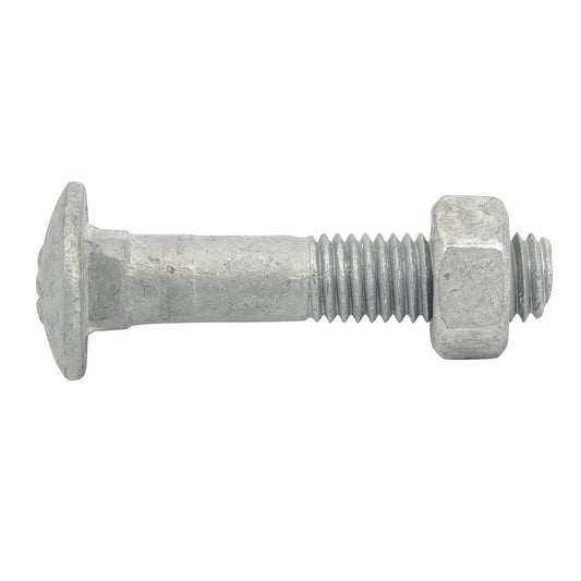 Zenith M10 x 50mm Hot Dip Galvanised Cup Head Bolts and Nuts 25 Pack – view 2 - Auzzistore
