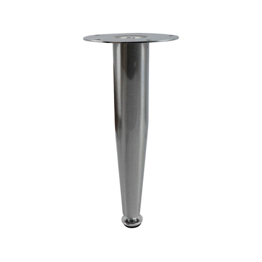 Adoored Tapered Metal Leg Furniture - 230mm - Brushed Nickel - Durable Support - Auzzistore