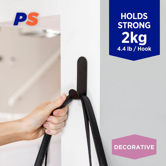 Permastik Large Hook - 1 Pack - Stainless Steel - Easy Apply – view 2