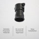 DETA Black Festoon Lamp Holder - B22 Bayonet - 1 Pack - Durable