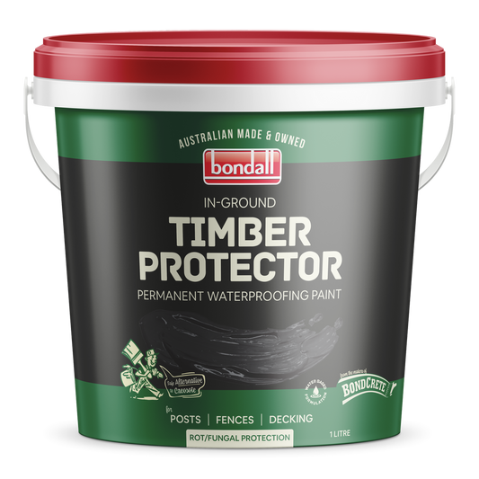 Bondall Inground Timber Protector - 1L - Bitumen - Rot Protection - Auzzistore