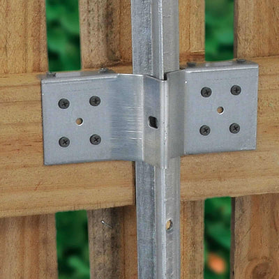 Jack Flat Post Bracket 170 x 40mm Hardened Steel Galvanised Durable