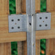 Jack Flat Post Bracket 170 x 40mm Hardened Steel Galvanised Durable