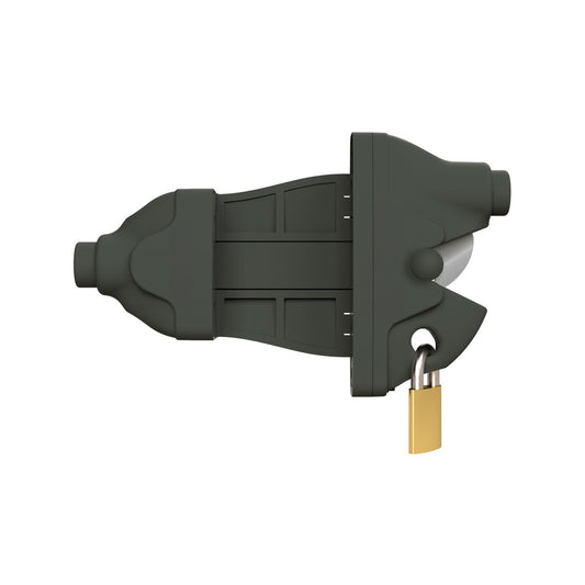 Protectoral g8safe Double Sided Gravity Latch & Hinges Gate Kit 140mm Woodland Grey - Easy Installation, Durable – view 2