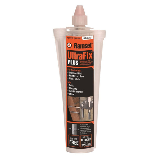 Ramset Ultrafix Plus 300ml Polyester Adhesive Fast Cure Low Odour