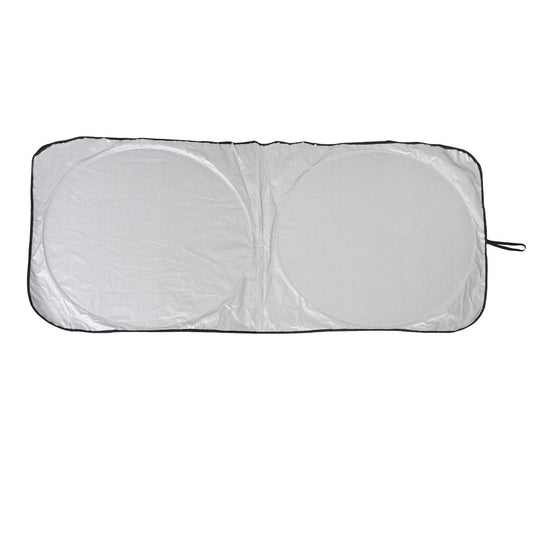 All Set Foldable Car Sunshade - 1500mm x 700mm - UV Protection - Silver