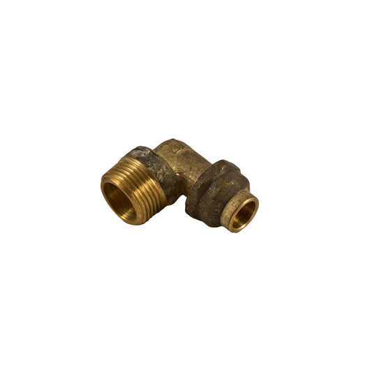 Brasshards 20mi x 15fl Brass Male Flared Compression Elbow - Lead Free - Durable - Auzzistore