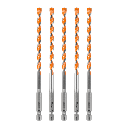 Kango Masonry Drill Bit 5 Pack - 6mm x 150mm - Durable Carbide Tip – view 2 - Auzzistore