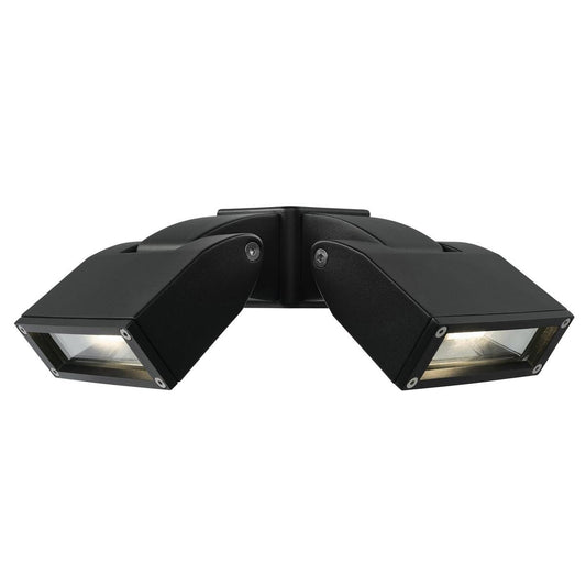 Brilliant Nighthawk 24W Black Twin Flood Light 400mm x 150mm