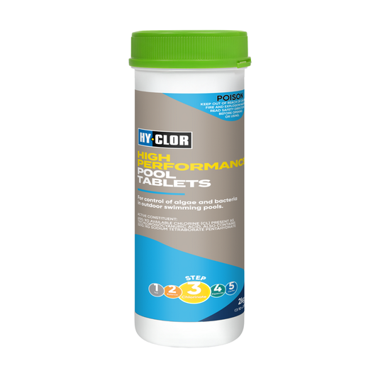 Hy Clor Pool Tablets - 2kg - 200g Tablets - Algae Control