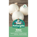 Mr Fothergill Gladalan White Onion Seeds - Medium - Round Bulbs - Stores Well
