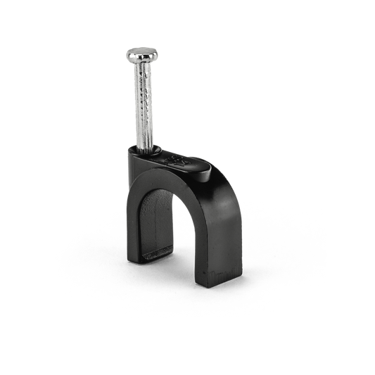Holman 13mm Saddle Clip with Nail - Plastic & Metal - Durable Hold - Auzzistore
