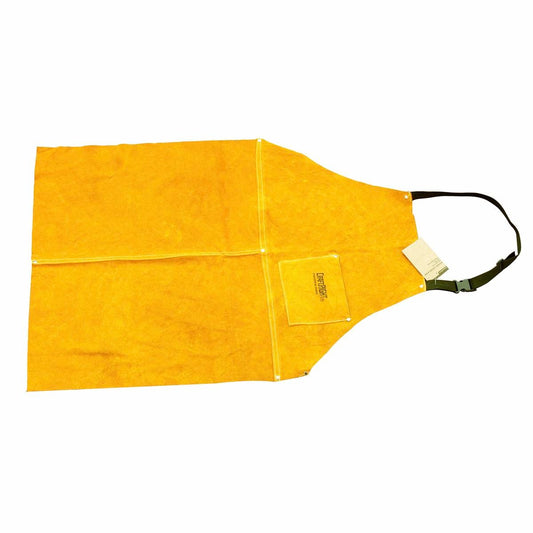 Craftright Welders Apron - Split Cow Leather - 90cm x 60cm - Natural Tan - Auzzistore