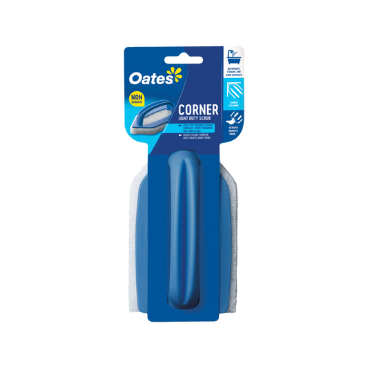 Oates Premium Light Duty Corner Scrubber - 160mm x 20mm x 95mm - Plastic - Auzzistore