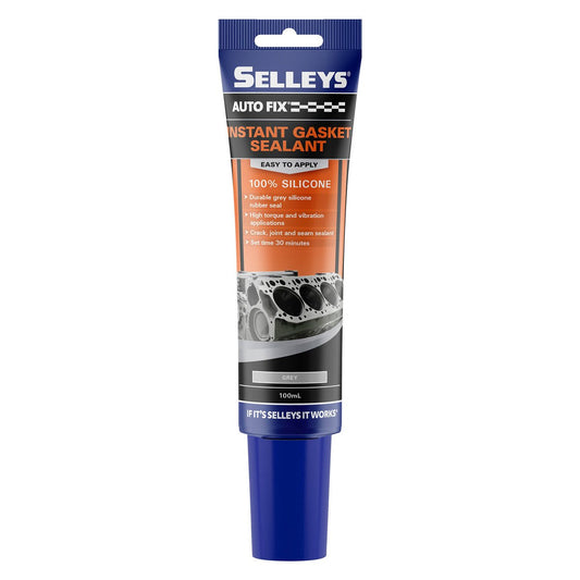 Selleys Autofix Instant Gasket Grey - 100ml RTV Silicone Rubber Sealant - Auzzistore