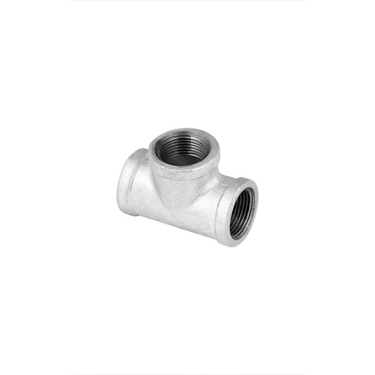 Brasshards Tee - 15mm - Galvanised Malleable Iron - Heavy Duty - Auzzistore