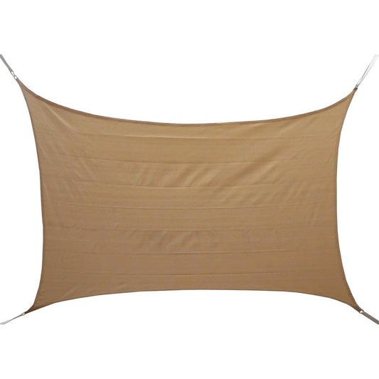 Marquee Shade Sail 3 x 5m Beige HDPE Weather Resistant UV Block 93%