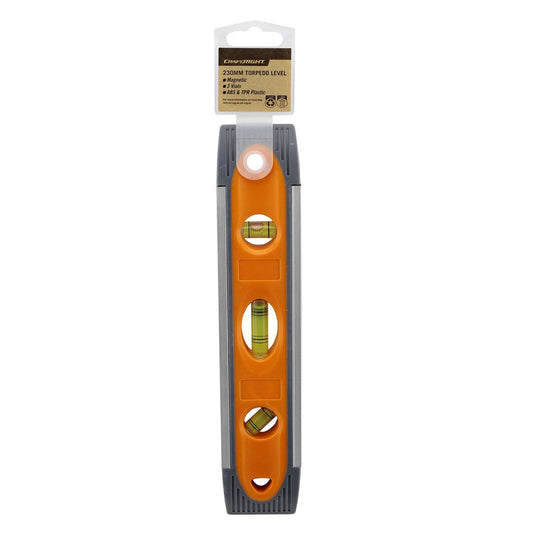 Craftright Magnetic Torpedo Level 230mm Aluminium Compact Design – view 2 - Auzzistore