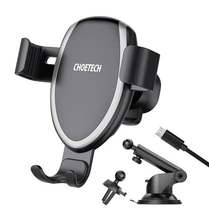 CHOETECH T536-S Fast Wireless Charging Car Mount Phone Holder