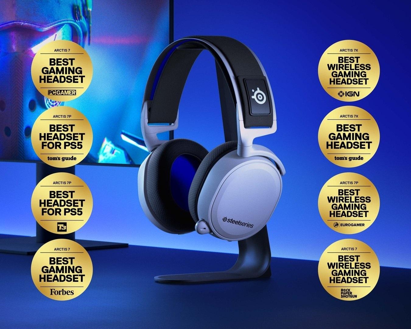 SteelSeries Arctis 7P+ Wireless Gaming Headset (White)