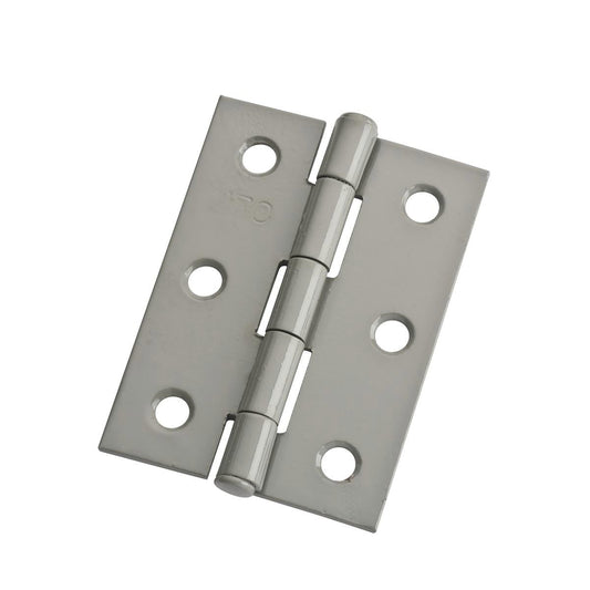 Lane Butt Hinge - 70mm - Steel - Fixed Pin - Durasmooth