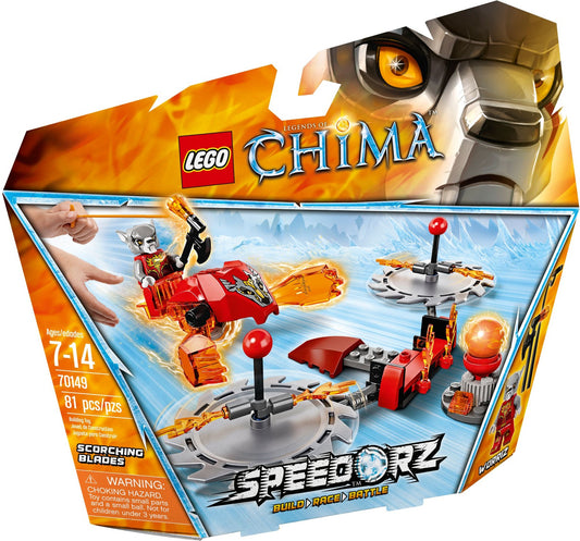 LEGO 70149 Worriz Speedorz Scorching Blades CHI Fire Speedor - Auzzistore
