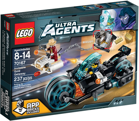 LEGO 70167 Ultra Agents Invizable Gold Getaway Stealth Bike - Auzzistore